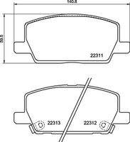 BREMBO P07012 Bremsbelagsatz, Scheibenbremse