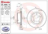 BREMBO 09A96611 Bremsscheibe