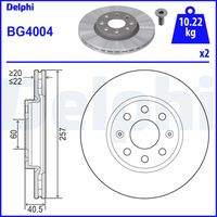 DELPHI BG4004 Bremsscheibe