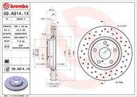 BREMBO 09A9141X Bremsscheibe