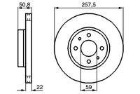 BOSCH 0986478512 Bremsscheibe
