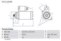 BOSCH 0986018390 Starter