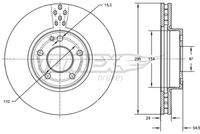 TOMEX Brakes TX7291 Bremsscheibe