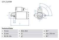 BOSCH 0986022880 Starter