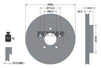 TEXTAR 92314703 Bremsscheibe