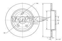 TOMEX Brakes TX7394 Bremsscheibe