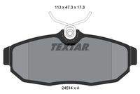 TEXTAR 2451401 Bremsbelagsatz, Scheibenbremse