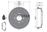 TEXTAR 94017600 Bremstrommel