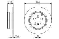 BOSCH 0986479612 Bremsscheibe