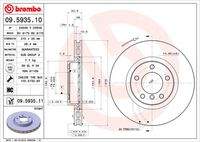 BREMBO 09593511 Bremsscheibe