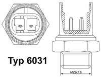 BorgWarner (Wahler) 603188D Temperaturschalter, Kühlerlüfter