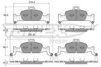 TOMEX Brakes TX1822 Bremsbelagsatz, Scheibenbremse