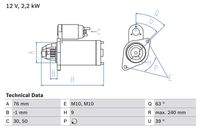 BOSCH 0986018910 Starter