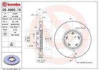 BREMBO 09896010 Bremsscheibe