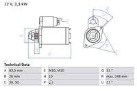 BOSCH 0986018270 Starter