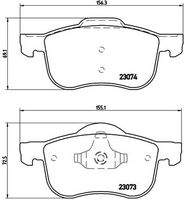 BREMBO P86016 Bremsbelagsatz, Scheibenbremse