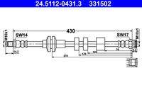 ATE 24511204313 Bremsschlauch