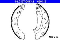ATE 03013704132 Bremsbackensatz