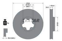 TEXTAR 92347103 Bremsscheibe