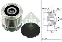 Schaeffler INA 535016510 Generatorfreilauf