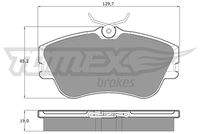TOMEX Brakes TX1182 Bremsbelagsatz, Scheibenbremse