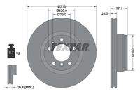 TEXTAR 92071405 Bremsscheibe