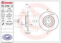 BREMBO 08678510 Bremsscheibe