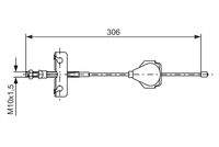 BOSCH 1987477990 Seilzug, Feststellbremse