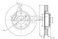 TOMEX Brakes TX7376 Bremsscheibe