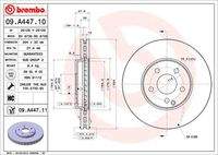 BREMBO 09A44711 Bremsscheibe