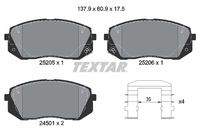 TEXTAR 2520501 Bremsbelagsatz, Scheibenbremse