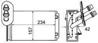 MAHLE AH20000S Wärmetauscher, Innenraumheizung