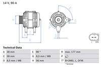 BOSCH 0986049101 Generator