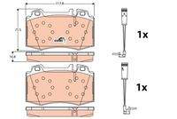 TRW GDB1543 Bremsbelagsatz, Scheibenbremse