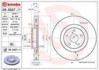 BREMBO 09D50711 Bremsscheibe