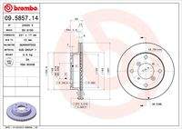BREMBO 09585714 Bremsscheibe