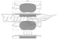 TOMEX Brakes TX10711 Bremsbelagsatz, Scheibenbremse