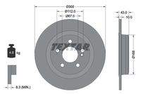 TEXTAR 92277503 Bremsscheibe