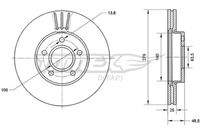 TOMEX Brakes TX7111 Bremsscheibe