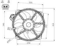 NRF 47965 Lüfter, Motorkühlung