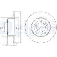 DELPHI BG4320 Bremsscheibe