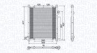 MAGNETI MARELLI 350203907000 Kondensator, Klimaanlage