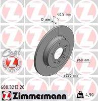 ZIMMERMANN 600321320 Bremsscheibe