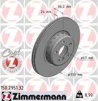 ZIMMERMANN 150295132 Bremsscheibe