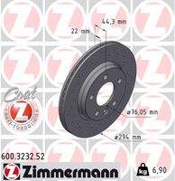 ZIMMERMANN 600323252 Bremsscheibe