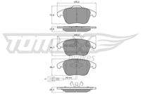 TOMEX Brakes TX1582 Bremsbelagsatz, Scheibenbremse