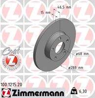 ZIMMERMANN 100121520 Bremsscheibe
