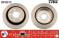 TRW DF4513 Bremsscheibe