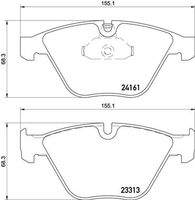 BREMBO P06081 Bremsbelagsatz, Scheibenbremse