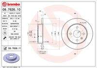 BREMBO 08762611 Bremsscheibe